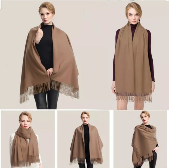 Accessories - Mens Womens Oversized Blanket 100% cashmere Scarf